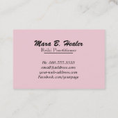 *~* Gold Foil Hands Healing Radiating Reiki Energy Visitekaartje (Achterkant)