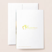 Gold Foil Hanukkah Icons Holiday Greeting Kaart (Met envelop)