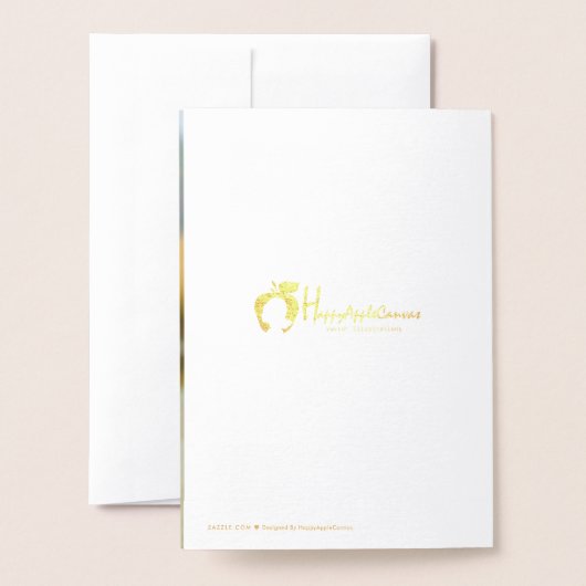 Gold Foil Hanukkah Icons Holiday Greeting Kaart (Met envelop)