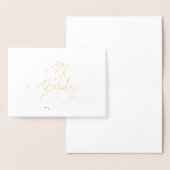 Gold Foil Happy Birthday Kaart (Display)