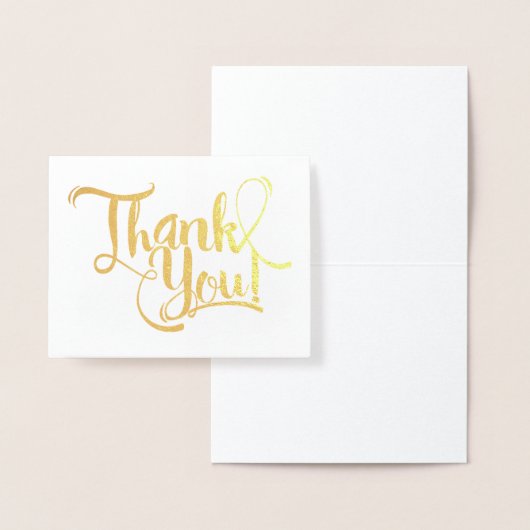 Gold Foil Hartelijk dank Folie Kaarten (Display)