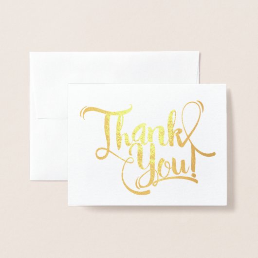 Gold Foil Hartelijk dank Folie Kaarten (Voorkant met envelop)