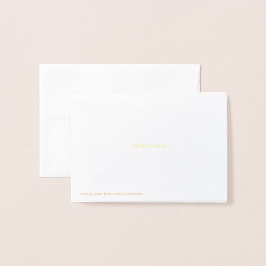 Gold Foil - Hartelijk dank - Kaart (Met envelop)