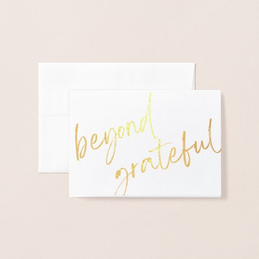 Gold Foil - Hartelijk dank - Kaart (Voorkant met envelop)