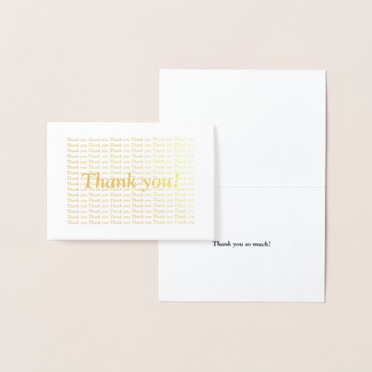 Gold Foil - Hartelijk dank - Kaart (Display)