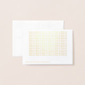 Gold Foil - Hartelijk dank - Kaart (Met envelop)