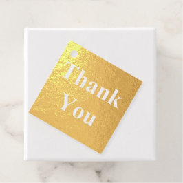 Gold Foil Hartelijk dank voor bruiloftsparen Naam Bedankjes Labels