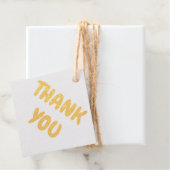 Gold Foil Hartelijk dank voor gebundelde tekst Bedankjes Labels (Met doos)