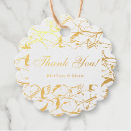 Gold Foil Hartelijk dank voor uw favoriete tags