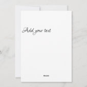 Gold foil hartnaam wenst Flat Holiday Kaart (Achterkant)