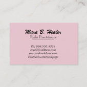 *~* Gold Foil Healing Hands Radiating Light Energy Visitekaartje (Achterkant)