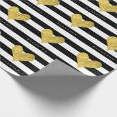 Gold Foil Heart Cadeaupapier (Hoek)