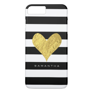 Gold Foil Heart iPhone 8/7 Plus Hoesje