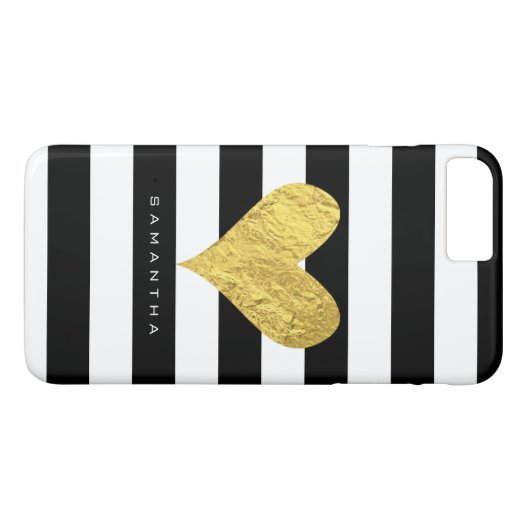 Gold Foil Heart Case-Mate iPhone Case (Achterkant (Horizontaal))