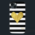 Gold Foil Heart iPhone 13 Hoesje<br><div class="desc">AANPASSING ♡ jouw naam, monogram, bericht, enz. toevoegen ♡ Je favoriete lettertypen gebruiken. ♡ Aangepaste kleuren toevoegen. OPMERKING: ♡ kleuren die online worden weergegeven, kunnen enigszins afwijken van het werkelijke product. ♡ Dit ontwerp bevat elementen die zijn ontworpen om er metallisch goud uit te zien, maar op dit product worden...</div>
