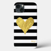 Gold Foil Heart Case-Mate iPhone Case (Achterkant)