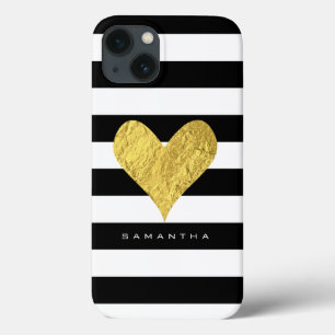 Gold Foil Heart Case-Mate iPhone Case