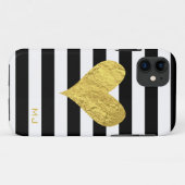 Gold Foil Heart Case-Mate iPhone Case (Achterkant (horizontaal))