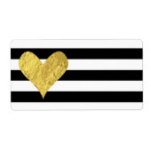 Gold Foil Heart Etiket (Voorkant)