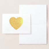 Gold Foil Heart Folie Kaarten (Display)