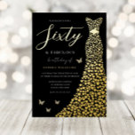 Gold Foil Heart Gown Black 60th Birthday Party Folie Uitnodiging<br><div class="desc">Gold Foil Heart Gown Black 60th Birthday Party Folie Uitnodiging 60 & Fabulous Bekijk andere uitnodigingen in onze niche- en nestwinkel</div>