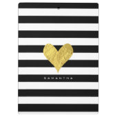 Gold Foil Heart Klembord (Achterkant)