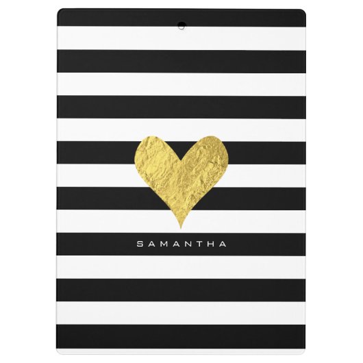 Gold Foil Heart Klembord (Achterkant)