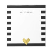 Gold Foil Heart Notitieblok (Voorkant)
