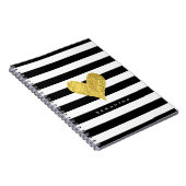 Gold Foil Heart Notitieboek (Rechterzijde)