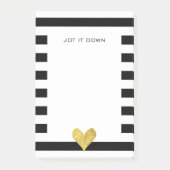 Gold Foil Heart Post-it® Notes (Voorkant)