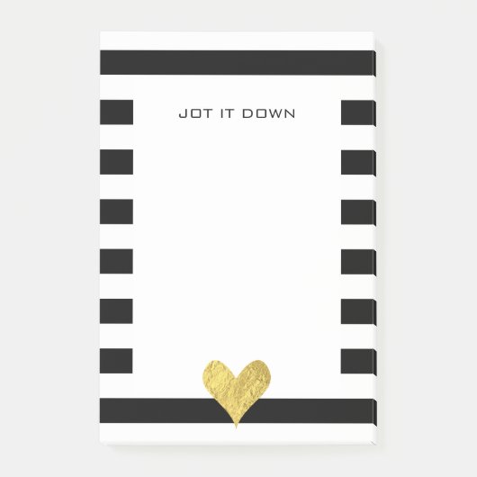 Gold Foil Heart Post-it® Notes (Voorkant)