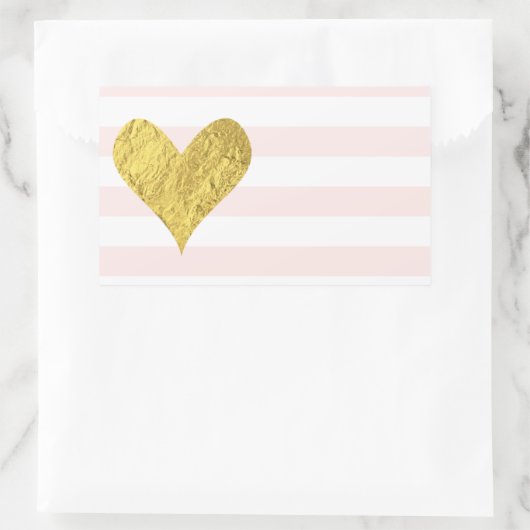 Gold Foil Heart Stickers (Tas)
