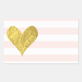 Gold Foil Heart Stickers (Voorkant)