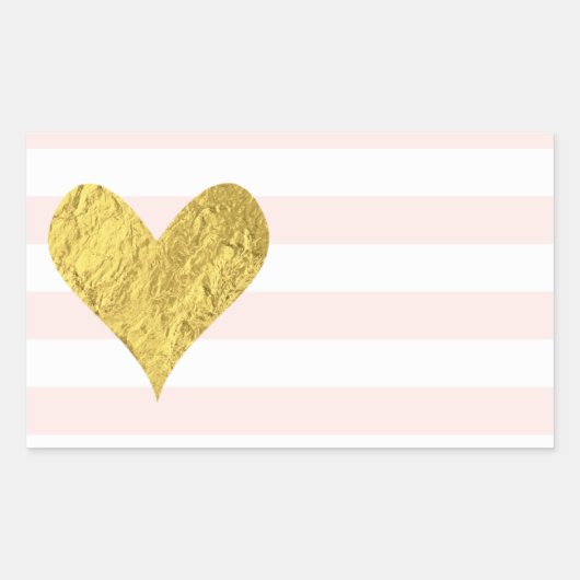 Gold Foil Heart Stickers (Voorkant)