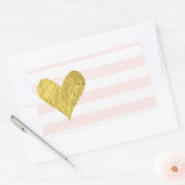 Gold Foil Heart Stickers (Envelop)
