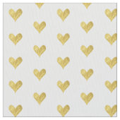 Gold Foil Heart Stof (Close Up)