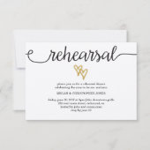 Gold Foil Hearts Kraft Paper Repetitie Kaart (Voorkant)