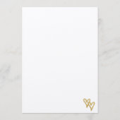 Gold Foil Hearts Kraft Paper Wedding Menu (Achterkant)