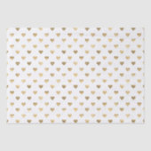 Gold Foil Hearts Tissuepapier (Voorkant)