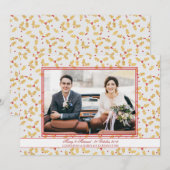 Gold Foil Holly Merry gevarieerd kerstfoto Feestdagenkaart (Voorkant / Achterkant)