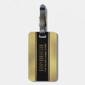 Gold foil iridescent background bagagelabel (Achterkant verticaal)