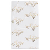 Gold Foil is een geweldig kerstfeest Klein Cadeauzakje (Achterkant)