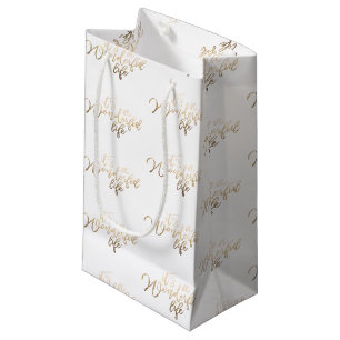 Gold Foil is een geweldig kerstfeest Klein Cadeauzakje