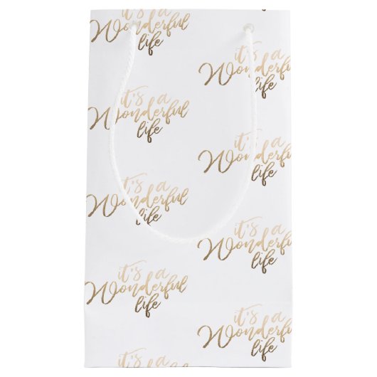 Gold Foil is een geweldig kerstfeest Klein Cadeauzakje (Voorkant)