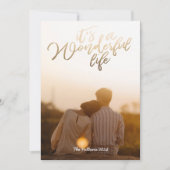 Gold Foil is een geweldige kerstfoto Feestdagenkaart (Voorkant)