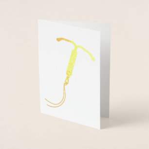Gold Foil IUD grafische kaart