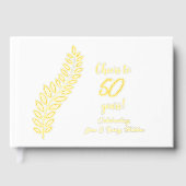 Gold Foil juicht 50 jaar Jubileum toe Gastenboek (Voorkant)
