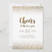 Gold Foil juicht het nieuwjaarsfeest toe Kaart (Voorkant)