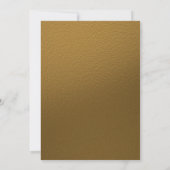 Gold Foil juicht het nieuwjaarsfeest toe Kaart (Achterkant)