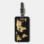 Gold Foil-kaart Bagagelabel (Voorkant verticaal)